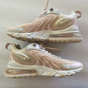 Nike Air Max 270 React ENG Photo White Dust Rose Pink Sz 7.5 CK2595-001